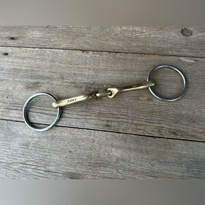 Horse Tack - 5 1/2” Salox NS 3 Piece Lozenge Bradoon English Snaffle Bit